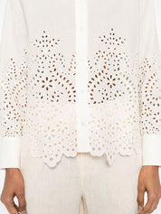 Ermanno Firenze Chemises Coton blanc brodé