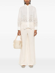 Ermanno Firenze Chemises Coton blanc brodé