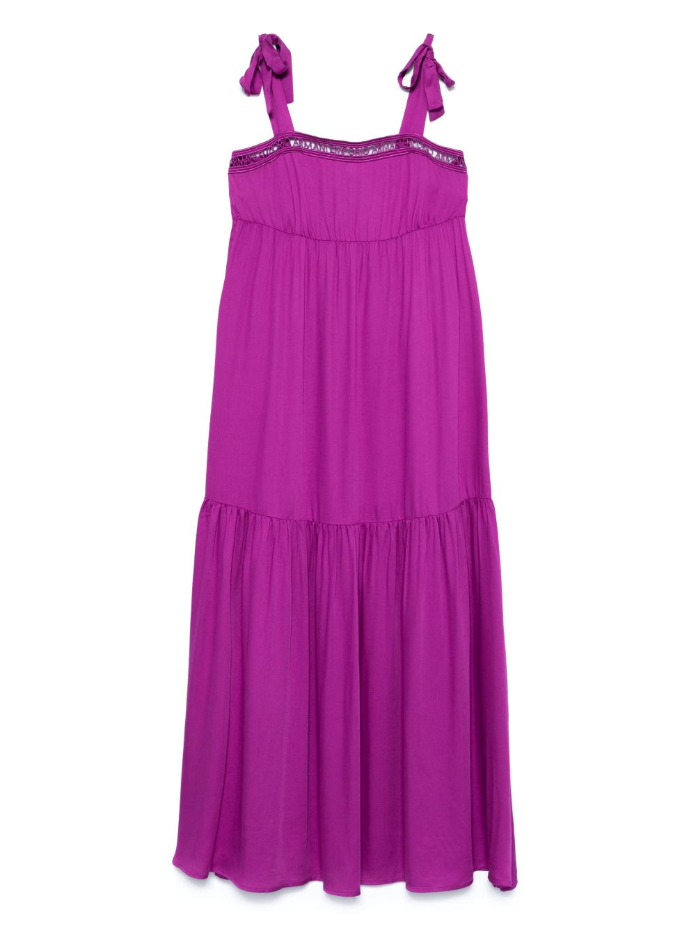 Emporio Armani Sea clothing Purple long dress