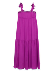 Emporio Armani Sea clothing Purple long dress