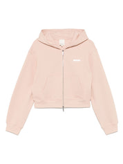 Emporio Armani Powder Cotton Zip Hoodie — Women's Sweater