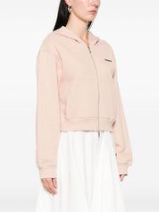 Emporio Armani Powder Cotton Zip Hoodie — Women's Sweater