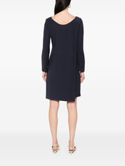 Emporio Armani Dresses Blue — Prussian Cady Short Dress