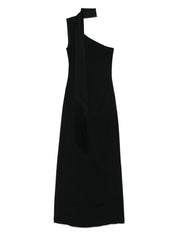 Taller Marmo Pre Dresses Black one-shoulder long dress