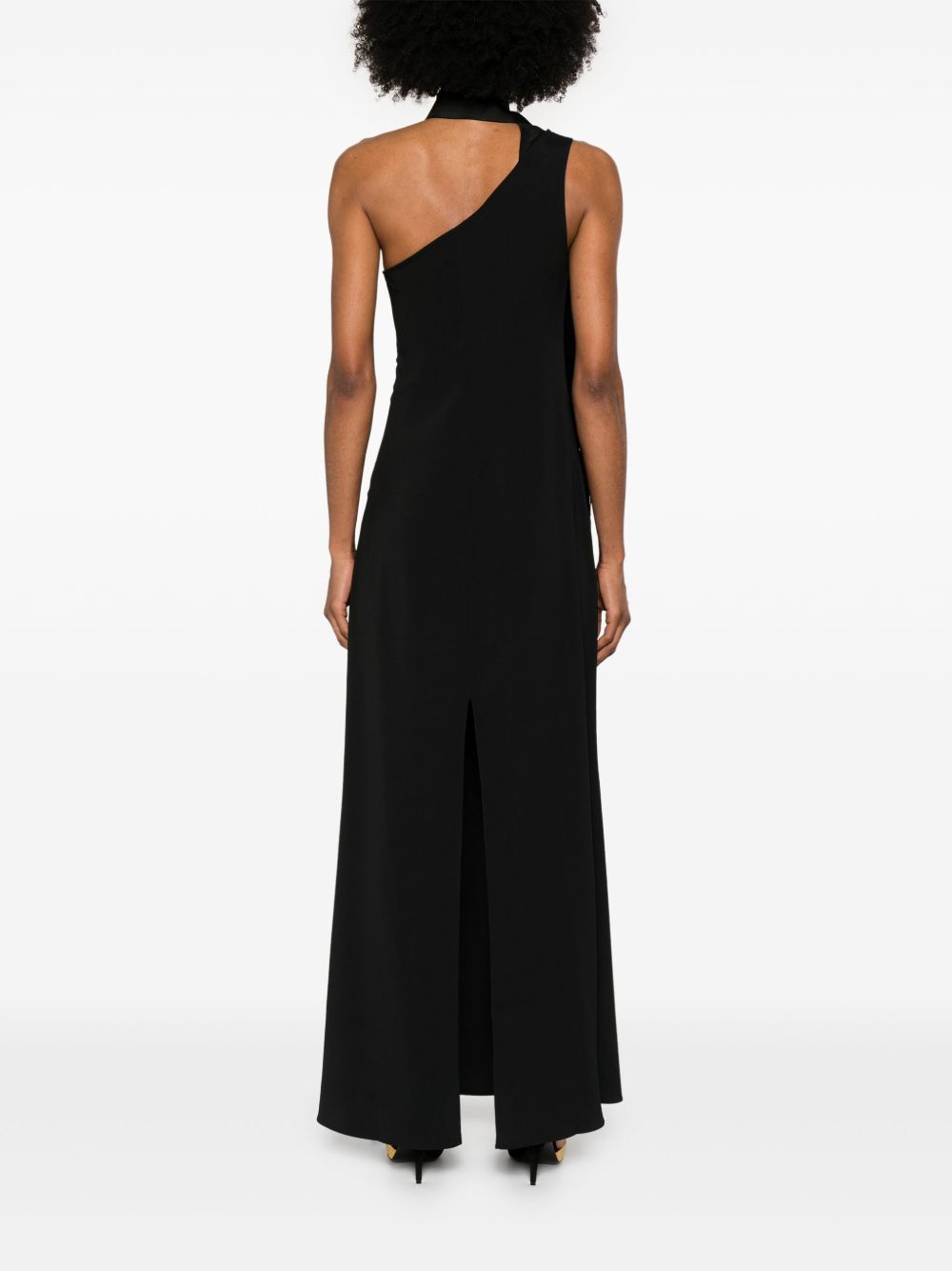 Taller Marmo Pre Dresses Black one-shoulder long dress