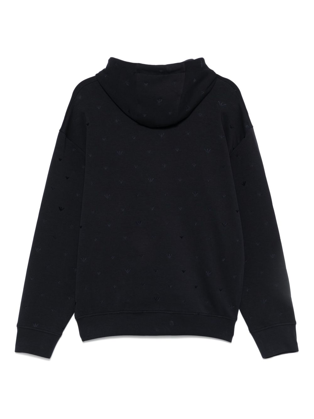 Pulls Emporio Armani Sweat à capuche en coton bleu