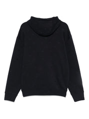 Pulls Emporio Armani Sweat à capuche en coton bleu