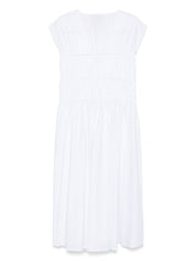 Vestidos de semialta costura Vestido largo de algodón blanco