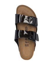 Birkenstock Sandals Black in patent Birko Flor