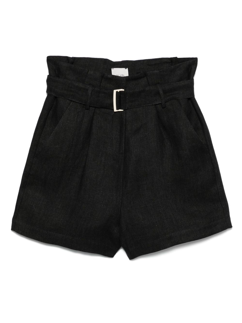 Short Alysi Bermuda en lin noir