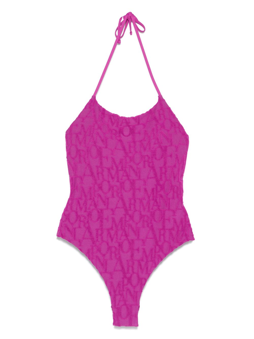 Emporio Armani Sea clothing Purple halterneck swimsuit