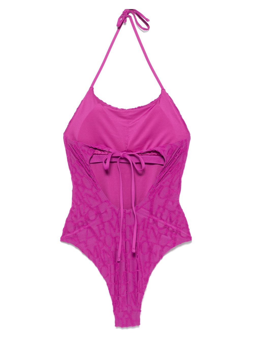 Emporio Armani Sea clothing Purple halterneck swimsuit