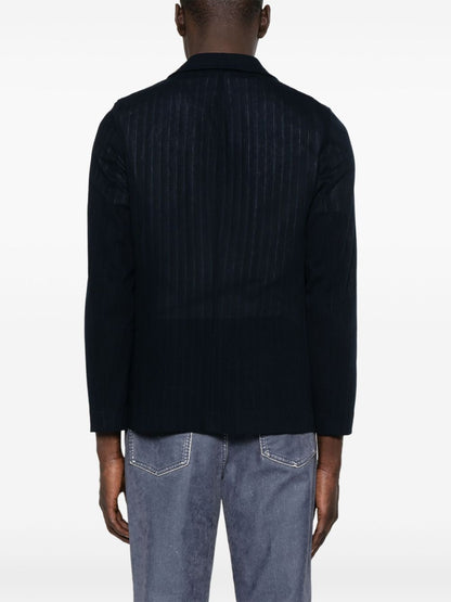 Circolo 1901 Blue Jacket — Tailored Cotton Sport Jacket