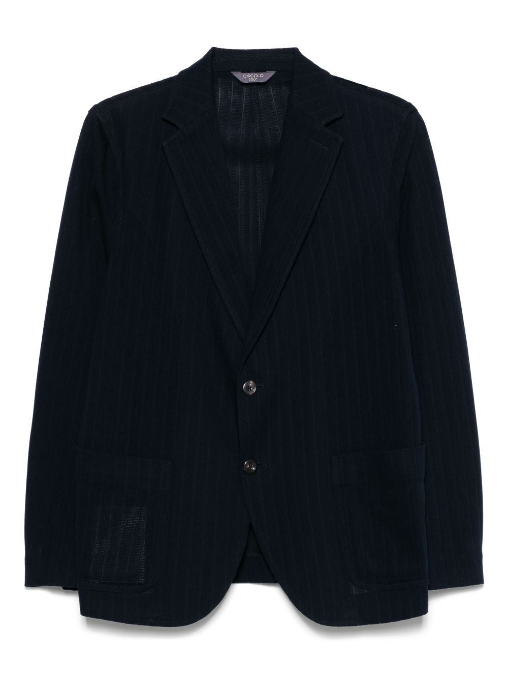 Circolo 1901 Blue Jacket — Tailored Cotton Sport Jacket