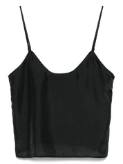 Forte Forte Top Black silk with adjustable straps