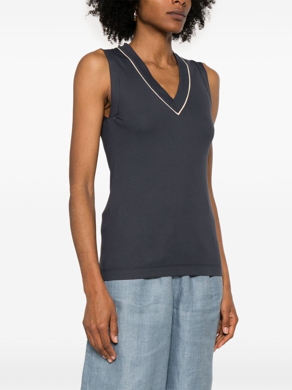 Brunello Cucinelli Top Blue