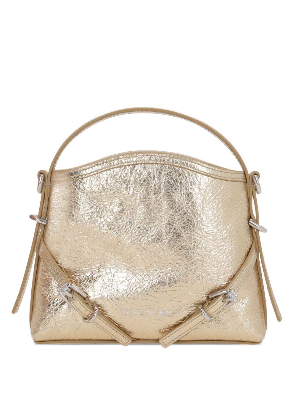 Givenchy Bags.. Golden leather nano shoulder bag