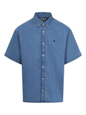 Carhartt Wip Main Shirts Blue denim cotton