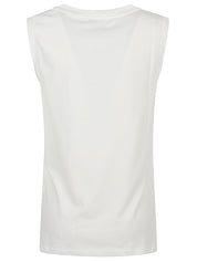 Emporio Armani white cotton logo tank — luxe everyday comfort
