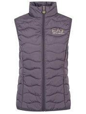 EA7 Jackets Grey quilted eco-down