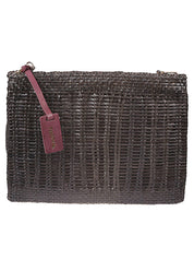 VIPERA Bags.. Green leather clutch