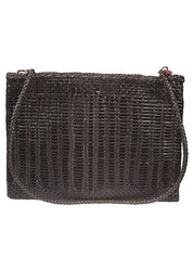 VIPERA Bags.. Green leather clutch