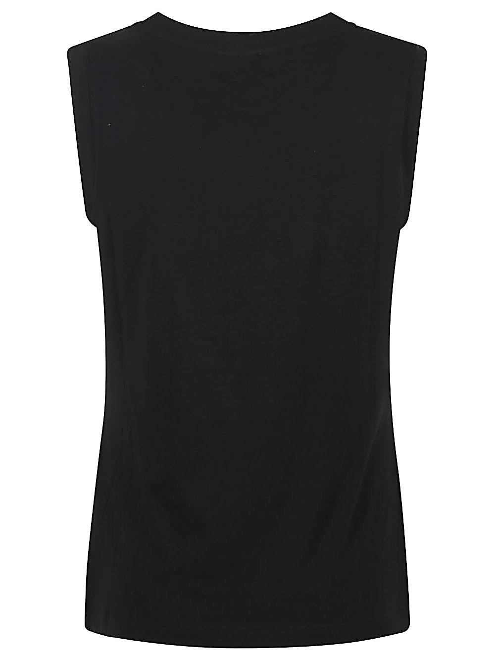 Emporio Armani Black Logo Cotton Tank — Women's Top