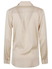 Silk95Five Shirts Beige silk Thai Top