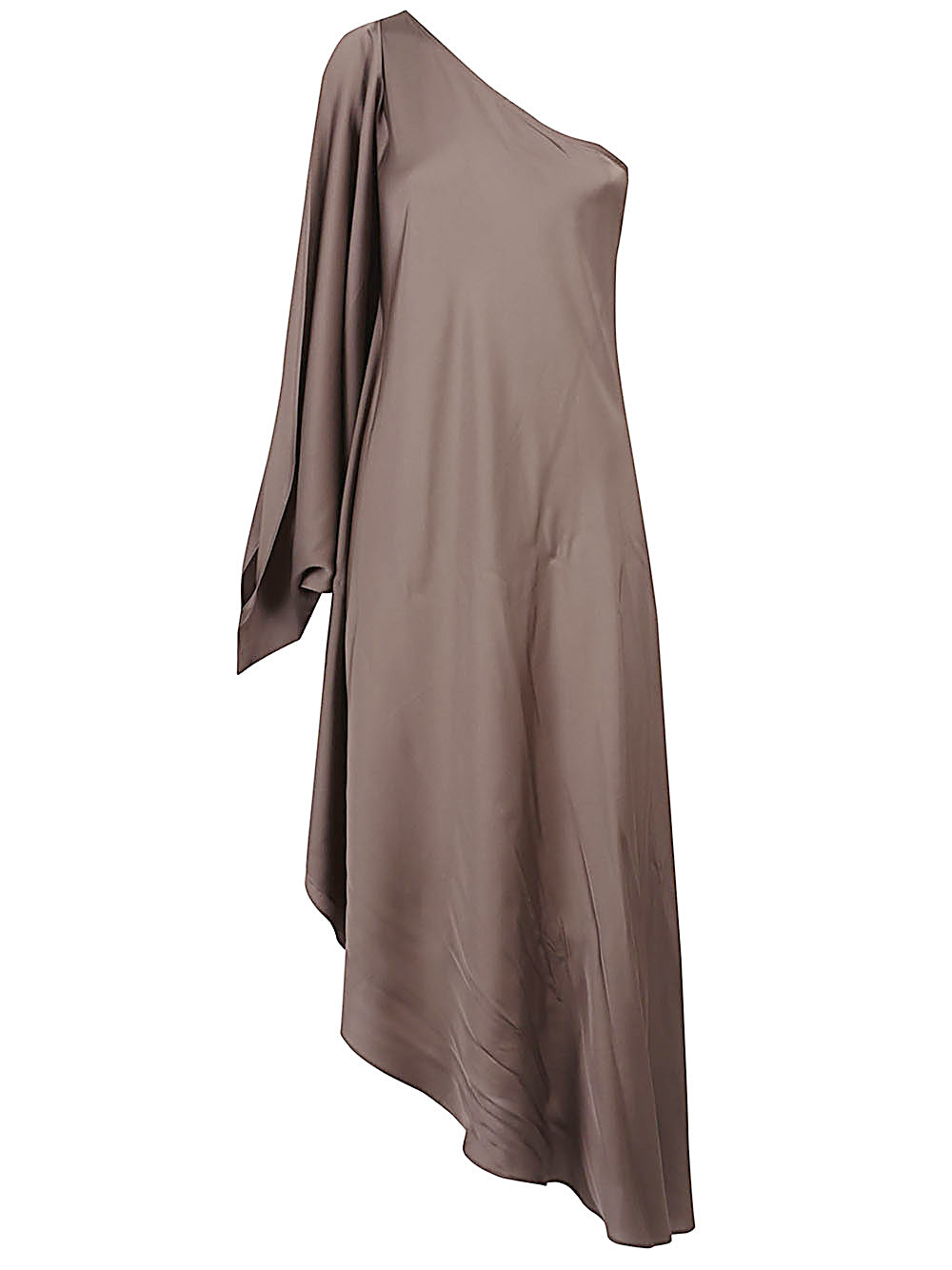 Silk95Five Dresses Brown asymmetrical silk kaftan