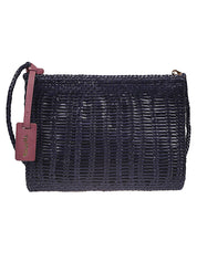 VIPERA Bags.. Blue leather clutch