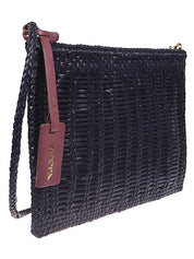 VIPERA Bags.. Blue leather clutch