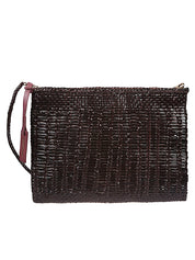 VIPERA Bags Brown leather clutch