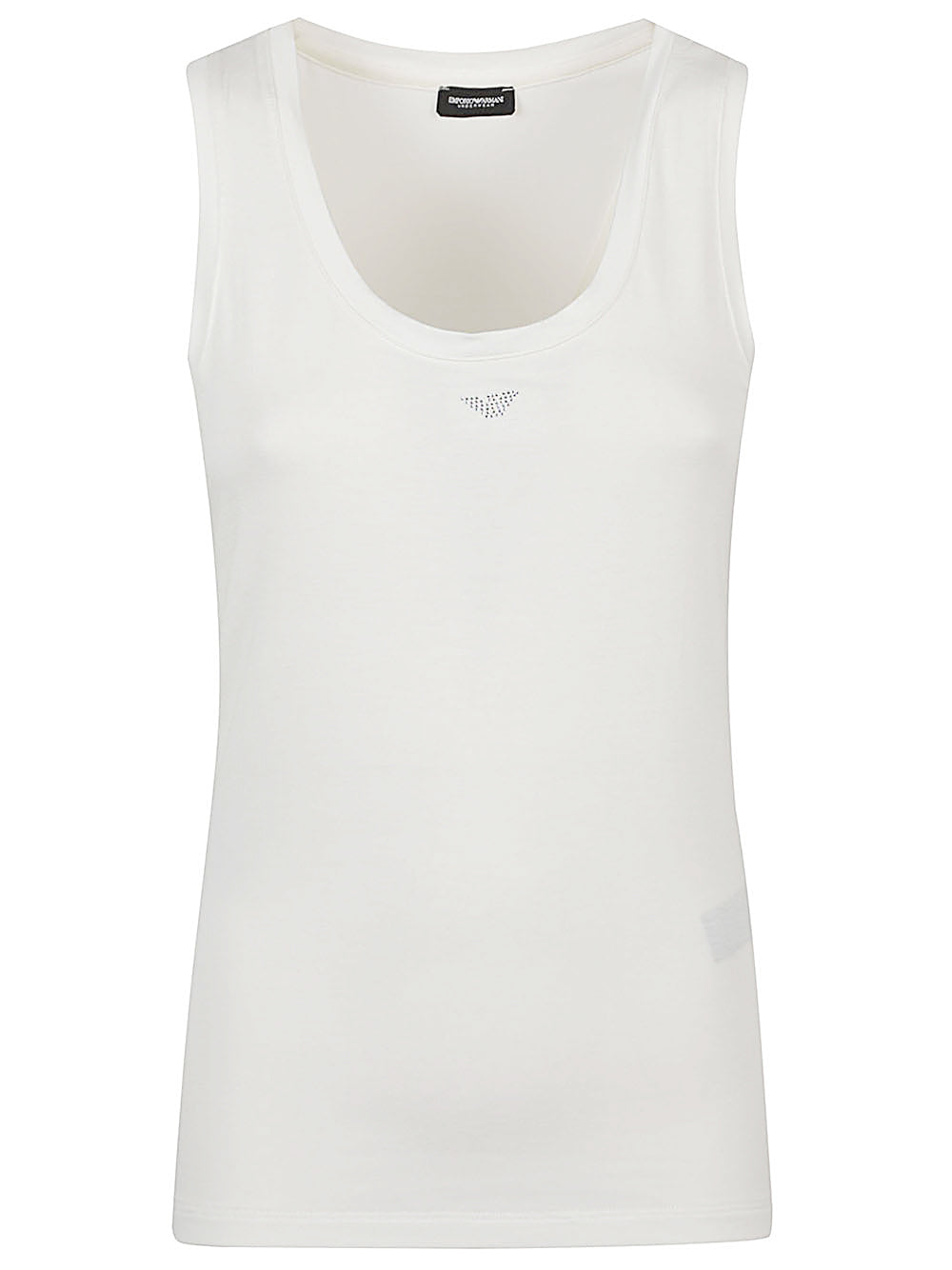 Emporio Armani White Logo Tank — Sleek Everyday Luxury