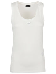 Emporio Armani White Logo Tank — Sleek Everyday Luxury