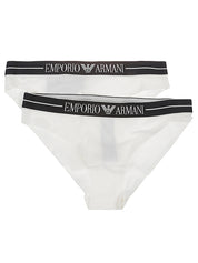 Slip blanc Emporio Armani Underwear en coton biologique