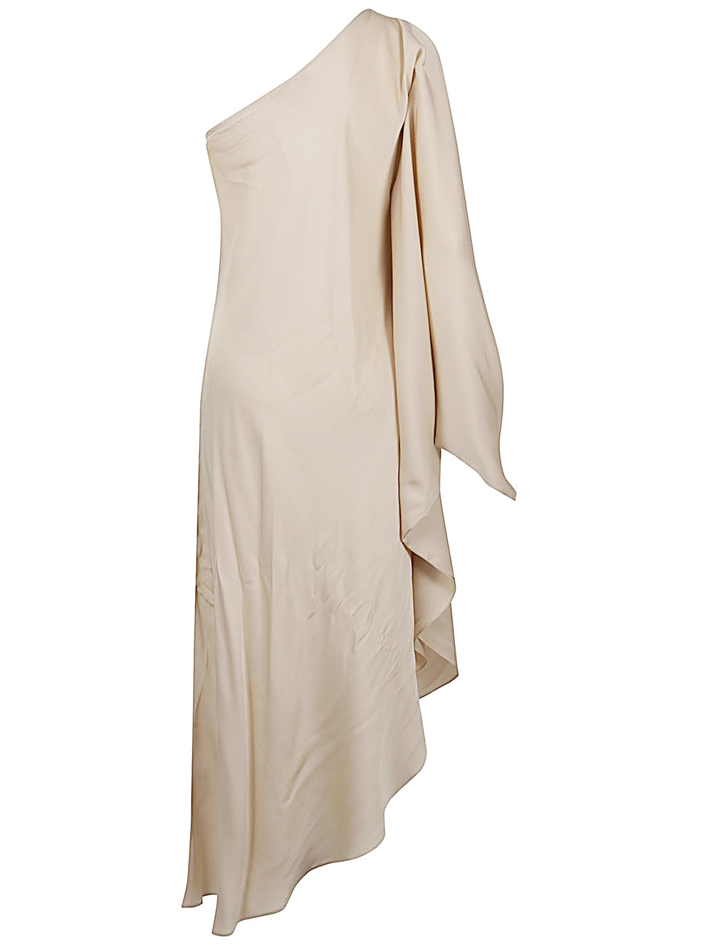 Silk95Five Dresses Beige asymmetrical silk kaftan