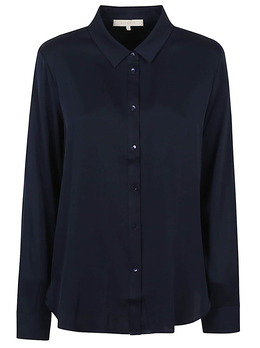 Silk95Five Shirts Blue relaxed silk shirt