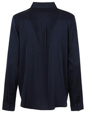 Silk95Five Shirts Blue relaxed silk shirt