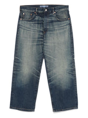 Junya Watanabe Jeans cropped indigo denim