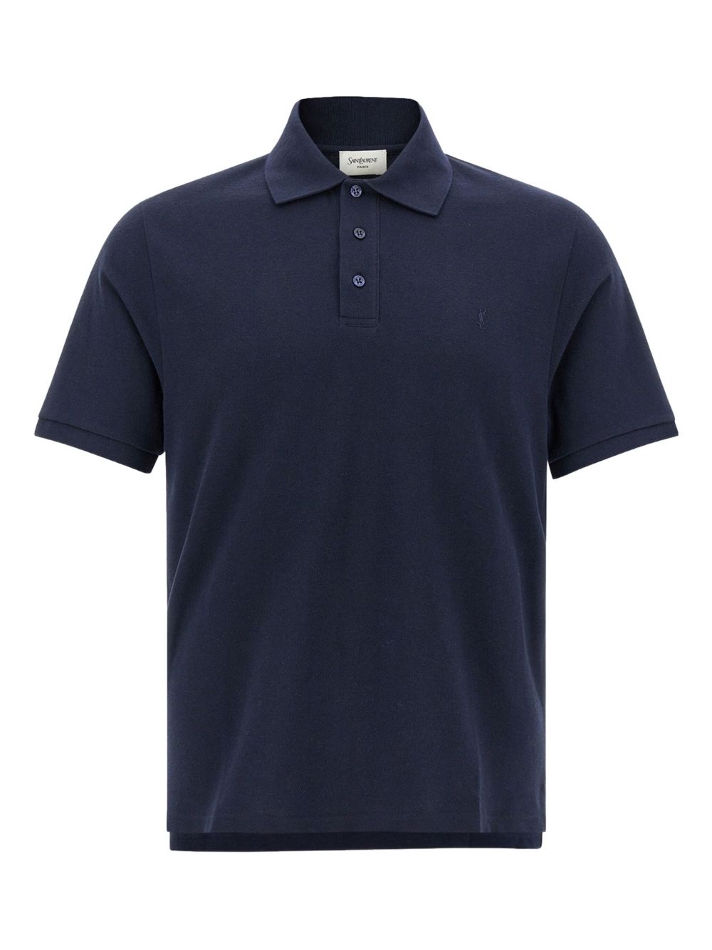 Saint Laurent T-shirts and Polos Blue cotton polo