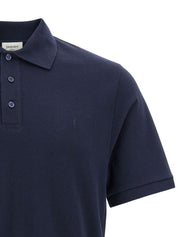 Saint Laurent T-shirts and Polos Blue cotton polo