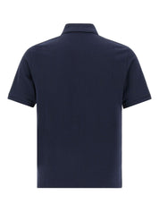 Saint Laurent T-shirts and Polos Blue cotton polo