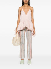 Missoni Trousers Orange striped slim fit