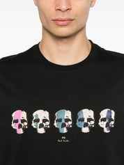 Paul Smith Black Multi Skull cotton T-shirt