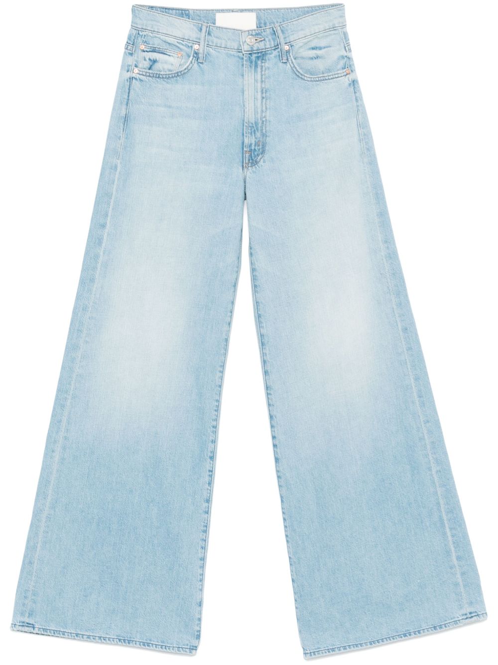 Jeans Mother Jeans bleu clair en denim sur mesure