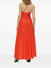 Vestidos Forte Forte Vestido lencero de seda roja