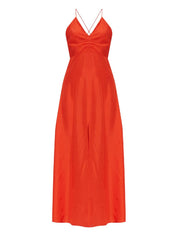 Vestidos Forte Forte Vestido lencero de seda roja