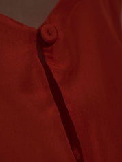 Vestidos Forte Forte Vestido lencero de seda roja