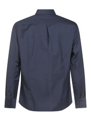 Blue Virgin Wool Shirt — Brunello Cucinelli