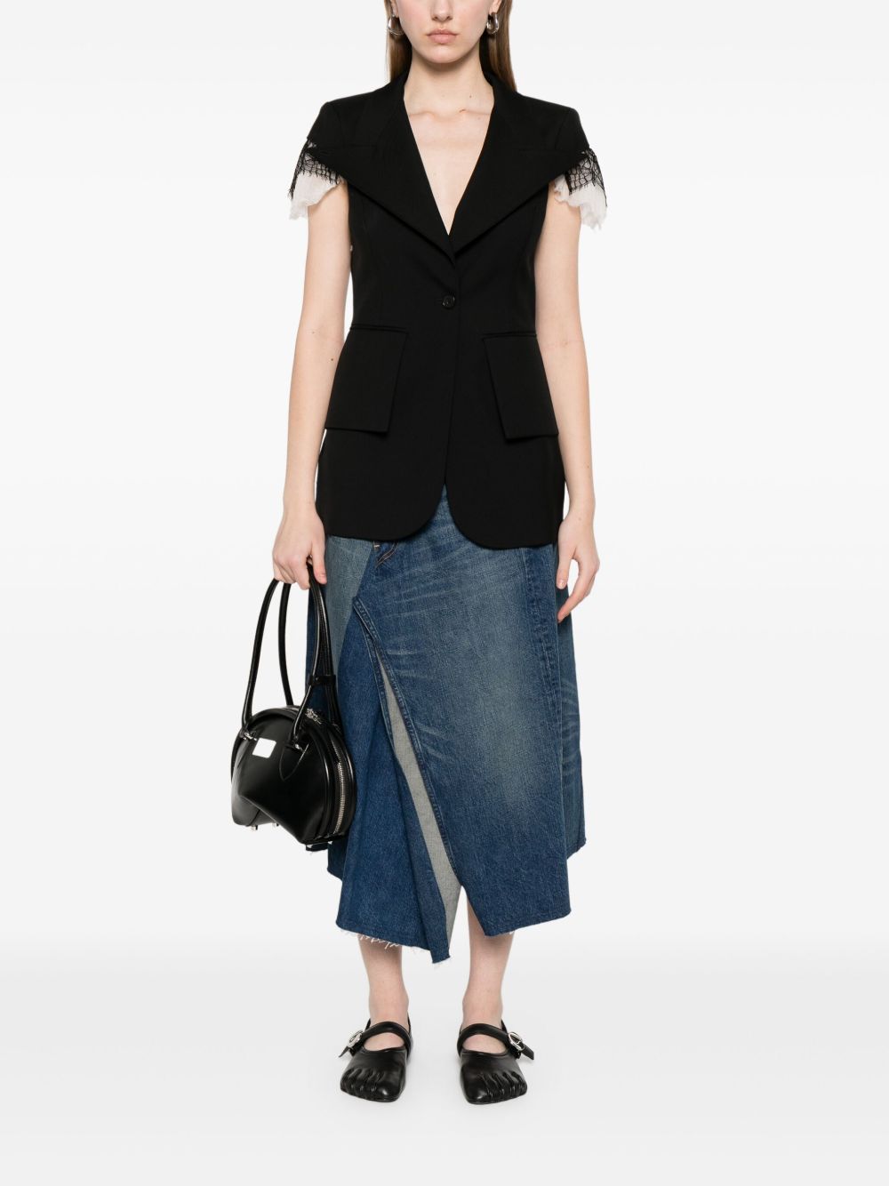 Junya Watanabe Skirts Blue asymmetric denim